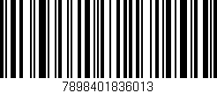 Código de barras (EAN, GTIN, SKU, ISBN): '7898401836013'