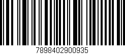 Código de barras (EAN, GTIN, SKU, ISBN): '7898402900935'