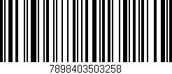 Código de barras (EAN, GTIN, SKU, ISBN): '7898403503258'