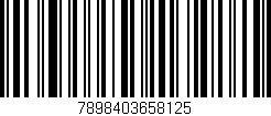 Código de barras (EAN, GTIN, SKU, ISBN): '7898403658125'
