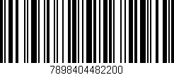 Código de barras (EAN, GTIN, SKU, ISBN): '7898404482200'