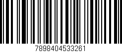 Código de barras (EAN, GTIN, SKU, ISBN): '7898404533261'