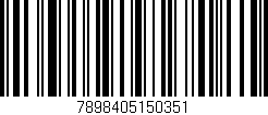 Código de barras (EAN, GTIN, SKU, ISBN): '7898405150351'