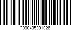 Código de barras (EAN, GTIN, SKU, ISBN): '7898405801826'