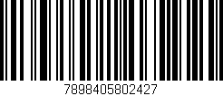 Código de barras (EAN, GTIN, SKU, ISBN): '7898405802427'