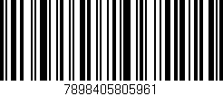 Código de barras (EAN, GTIN, SKU, ISBN): '7898405805961'