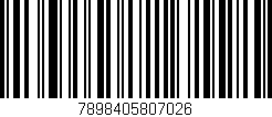 Código de barras (EAN, GTIN, SKU, ISBN): '7898405807026'