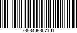 Código de barras (EAN, GTIN, SKU, ISBN): '7898405807101'