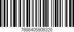 Código de barras (EAN, GTIN, SKU, ISBN): '7898405808320'
