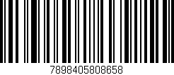 Código de barras (EAN, GTIN, SKU, ISBN): '7898405808658'