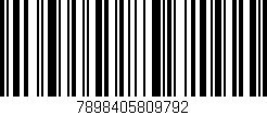 Código de barras (EAN, GTIN, SKU, ISBN): '7898405809792'
