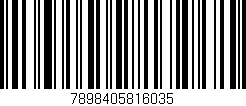 Código de barras (EAN, GTIN, SKU, ISBN): '7898405816035'