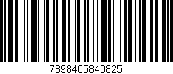 Código de barras (EAN, GTIN, SKU, ISBN): '7898405840825'