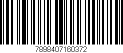 Código de barras (EAN, GTIN, SKU, ISBN): '7898407160372'