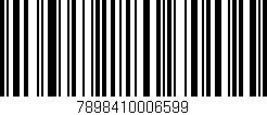 Código de barras (EAN, GTIN, SKU, ISBN): '7898410006599'