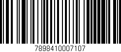 Código de barras (EAN, GTIN, SKU, ISBN): '7898410007107'