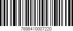 Código de barras (EAN, GTIN, SKU, ISBN): '7898410007220'