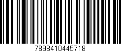 Código de barras (EAN, GTIN, SKU, ISBN): '7898410445718'