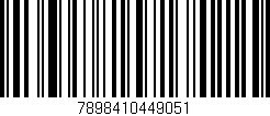 Código de barras (EAN, GTIN, SKU, ISBN): '7898410449051'