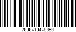 Código de barras (EAN, GTIN, SKU, ISBN): '7898410449358'