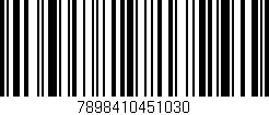 Código de barras (EAN, GTIN, SKU, ISBN): '7898410451030'