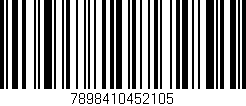 Código de barras (EAN, GTIN, SKU, ISBN): '7898410452105'