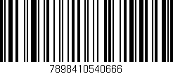 Código de barras (EAN, GTIN, SKU, ISBN): '7898410540666'
