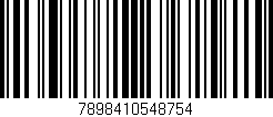Código de barras (EAN, GTIN, SKU, ISBN): '7898410548754'