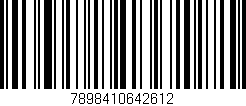 Código de barras (EAN, GTIN, SKU, ISBN): '7898410642612'