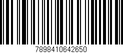 Código de barras (EAN, GTIN, SKU, ISBN): '7898410642650'