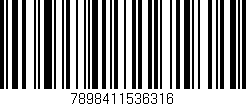 Código de barras (EAN, GTIN, SKU, ISBN): '7898411536316'