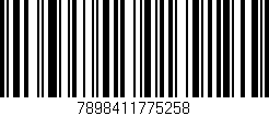 Código de barras (EAN, GTIN, SKU, ISBN): '7898411775258'