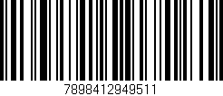 Código de barras (EAN, GTIN, SKU, ISBN): '7898412949511'
