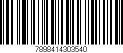 Código de barras (EAN, GTIN, SKU, ISBN): '7898414303540'
