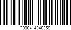 Código de barras (EAN, GTIN, SKU, ISBN): '7898414840359'