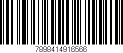 Código de barras (EAN, GTIN, SKU, ISBN): '7898414916566'