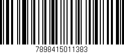 Código de barras (EAN, GTIN, SKU, ISBN): '7898415011383'