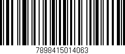 Código de barras (EAN, GTIN, SKU, ISBN): '7898415014063'
