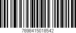 Código de barras (EAN, GTIN, SKU, ISBN): '7898415018542'