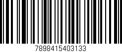Código de barras (EAN, GTIN, SKU, ISBN): '7898415403133'