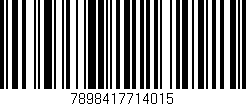 Código de barras (EAN, GTIN, SKU, ISBN): '7898417714015'