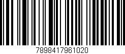 Código de barras (EAN, GTIN, SKU, ISBN): '7898417961020'