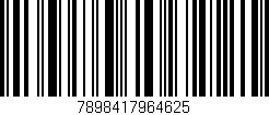 Código de barras (EAN, GTIN, SKU, ISBN): '7898417964625'