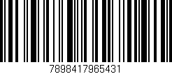 Código de barras (EAN, GTIN, SKU, ISBN): '7898417965431'