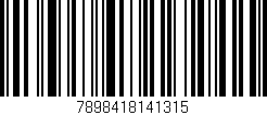 Código de barras (EAN, GTIN, SKU, ISBN): '7898418141315'