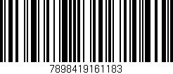 Código de barras (EAN, GTIN, SKU, ISBN): '7898419161183'