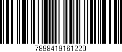 Código de barras (EAN, GTIN, SKU, ISBN): '7898419161220'