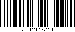 Código de barras (EAN, GTIN, SKU, ISBN): '7898419167123'