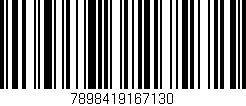 Código de barras (EAN, GTIN, SKU, ISBN): '7898419167130'