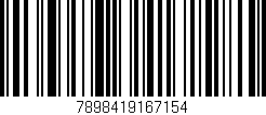 Código de barras (EAN, GTIN, SKU, ISBN): '7898419167154'